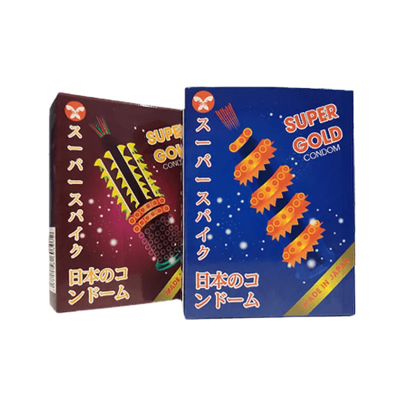 Sagami Super Gold Japan Dotted Textured Condom 2 Pack