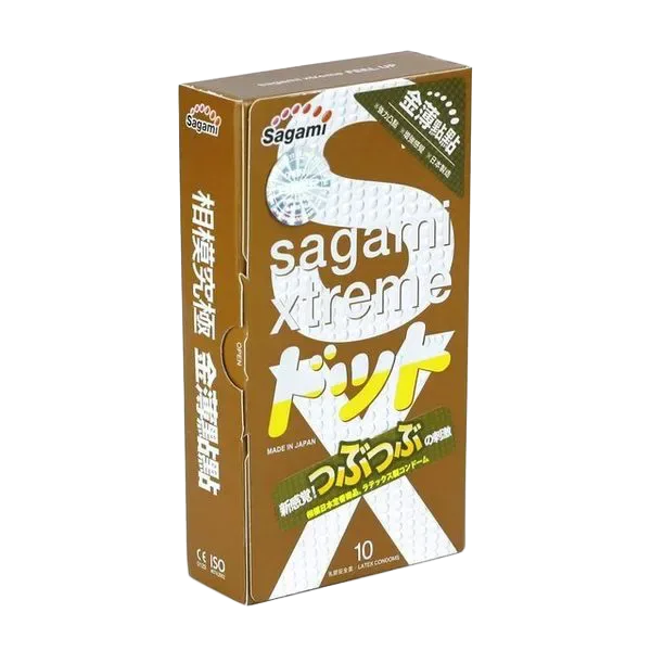 Sagami Xtreme Feel Up Thin Ribbed Condoms 10 Pack Japan