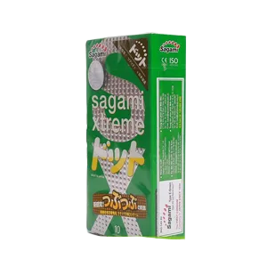 Sagami Xtreme Green Textured Condom for Heightened Sensation