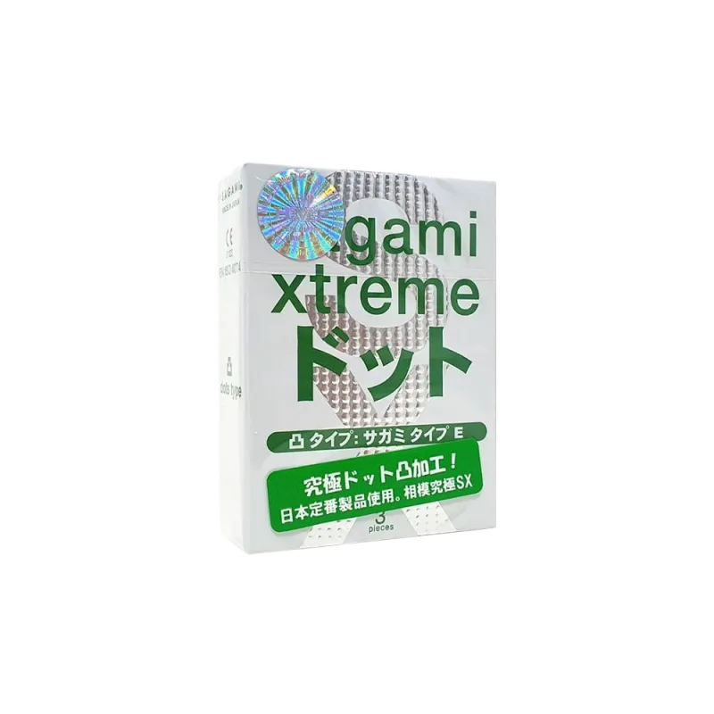 Sagami Xtreme Green Ultra-Thin Textured Condom 3-Pack