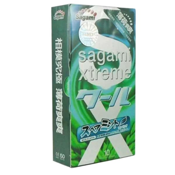 Sagami Xtreme Spearmint Scented Ultra Thin Condoms 10-pack