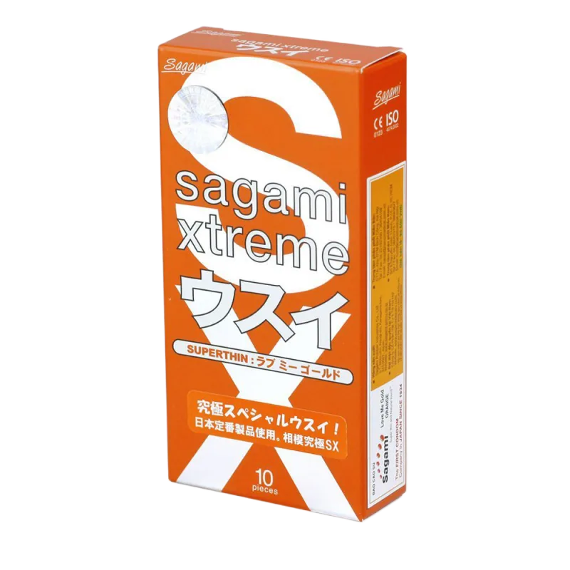 Sagami Xtreme Super Thin 0.03mm Condoms Box of 10