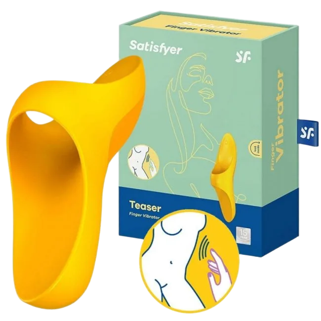 Satisfyer Teaser Finger Vibrator Powerful Small Sex Toy For Intense Fun