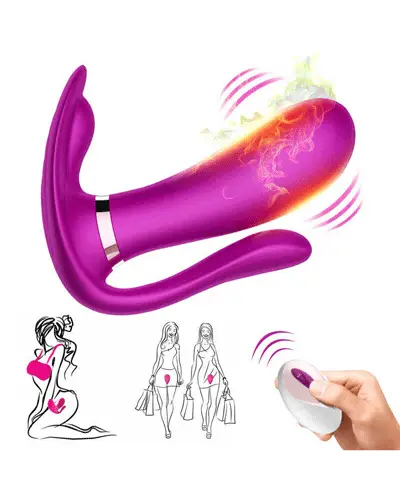 Secwell Butterfly Wearable 3-Head Heated G-Spot Vibrator — photo 6