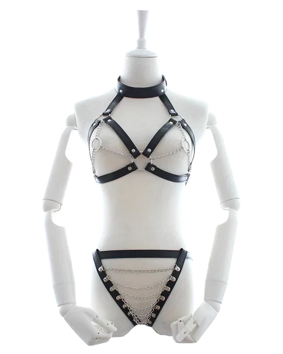 Sensual BDSM Lingerie Costume Erotic Fetish Wear for Women