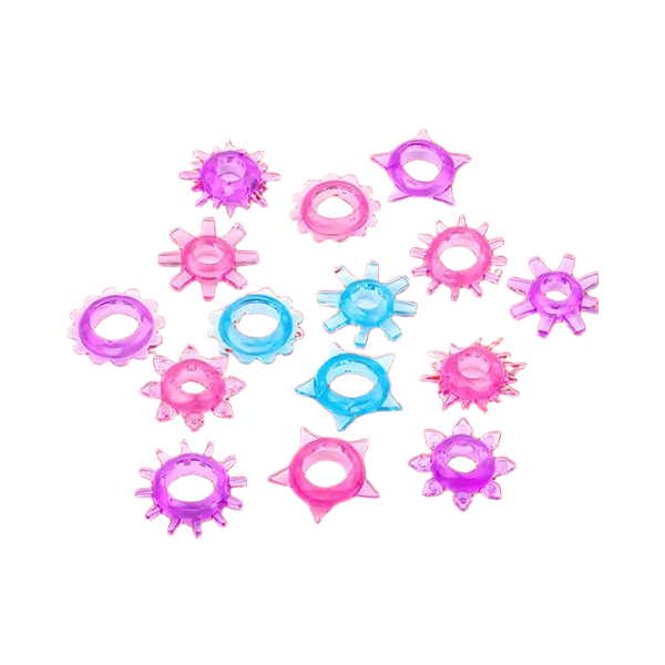 Set 5 Flexible Silicone Delay Rings Boost Pleasure Last Longer