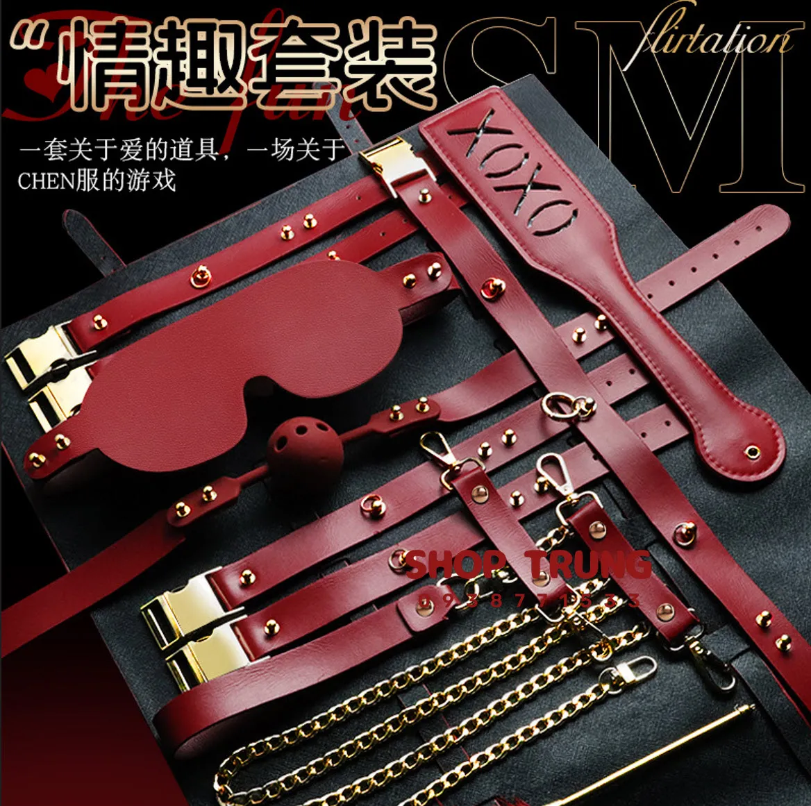 XOXO BDSM Set 9pcs Beginner Kit Sensual Restraints — photo 3