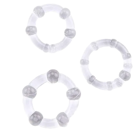 Set of 3 Penis Rings Delay Ejaculation Stimulation