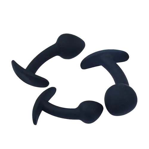 Set of 3 Soft Mushroom Anal Plugs – Prostate Massager Set
