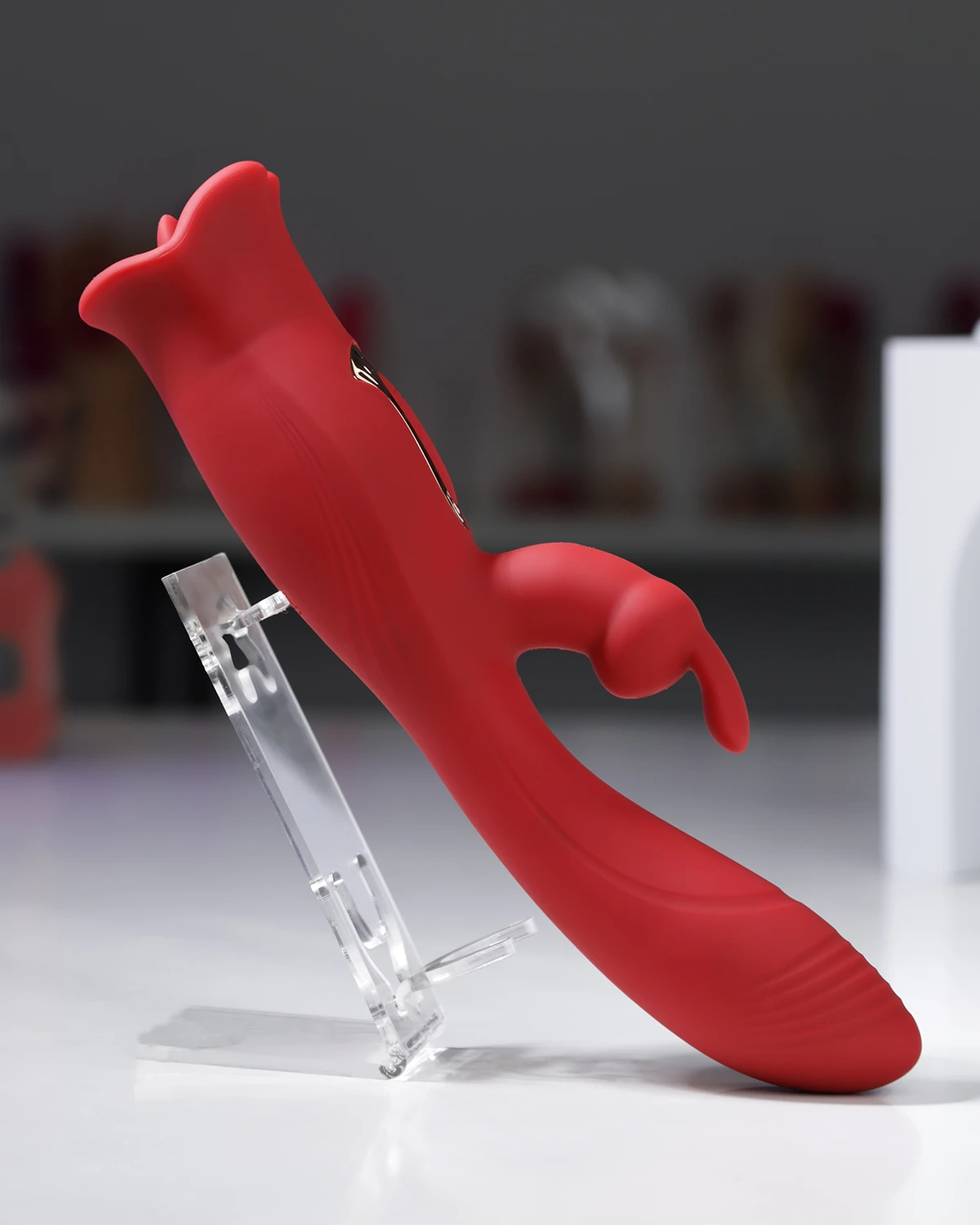 Dual-Ended G-Spot Tongue Licking Nipple Vibrator Sex Toy — photo 2