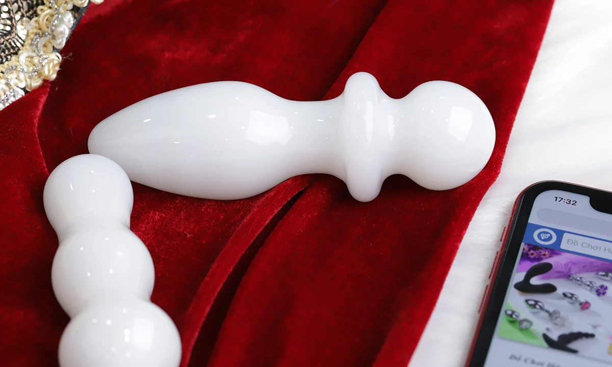 Glass Anal Toy Luxury Jade Design Stimulating Pleasure Choice — photo 3