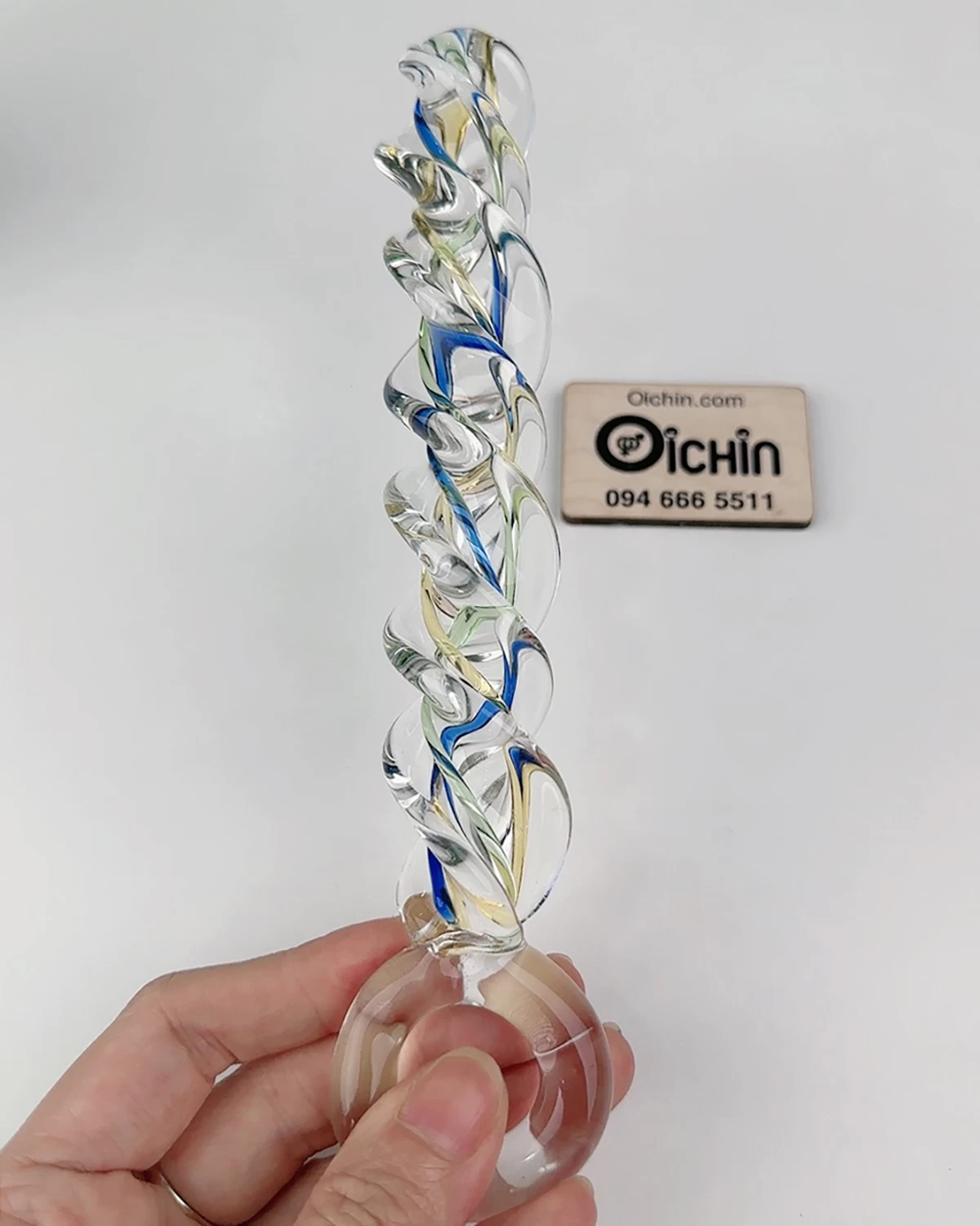 Glass Spiral Anal Vibrator Sensual Pleasure Strong Stimulation — photo 2