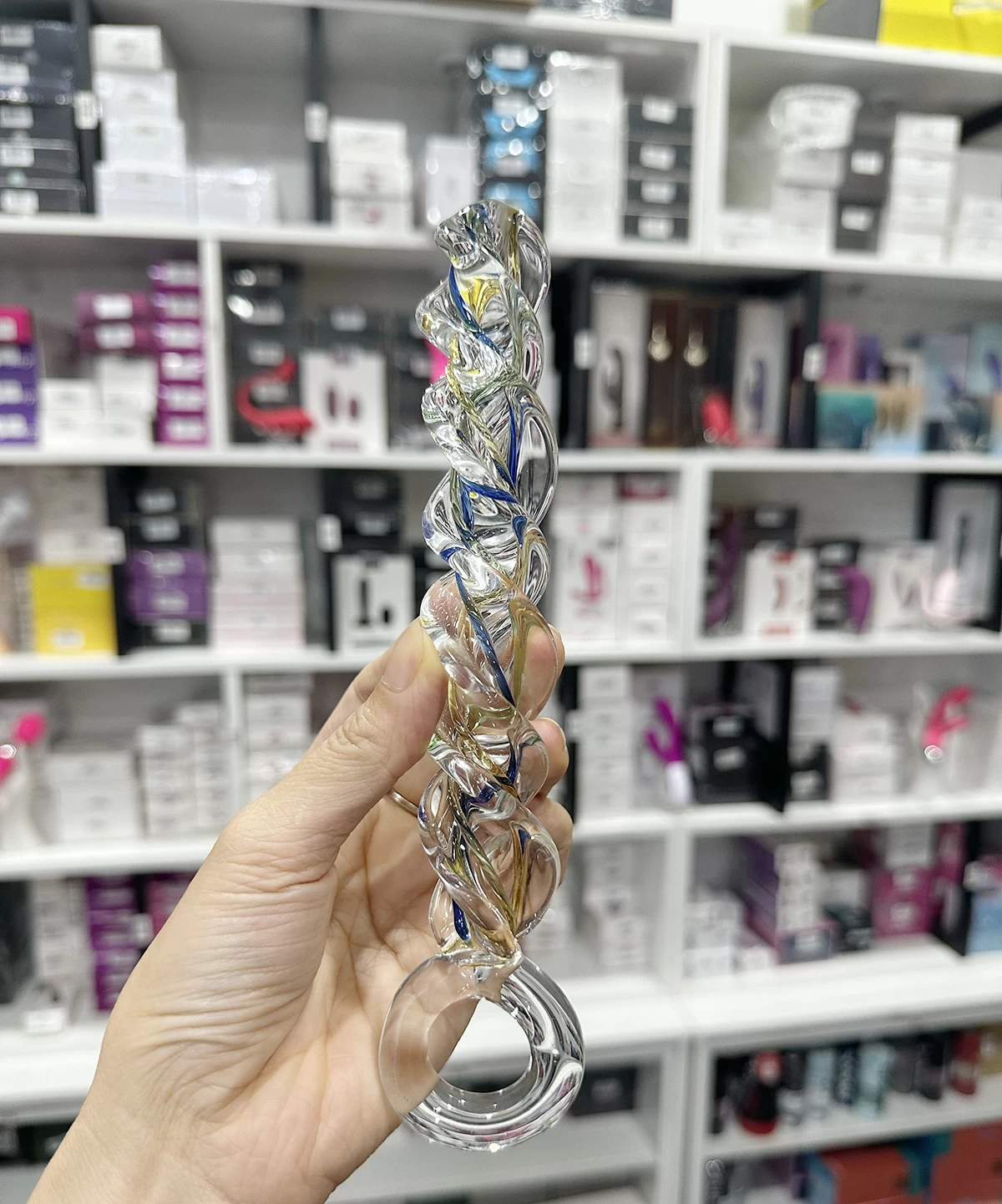 Glass Spiral Anal Vibrator Sensual Pleasure Strong Stimulation — photo 3