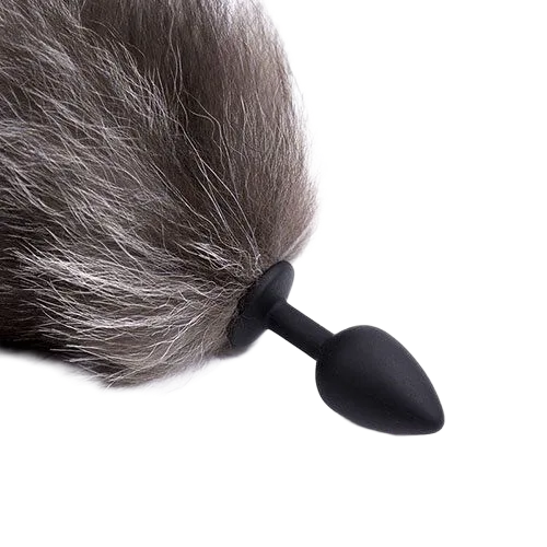 Sexy Ferret Tail Silicone Anal Stimulator - Unisex Pleasure