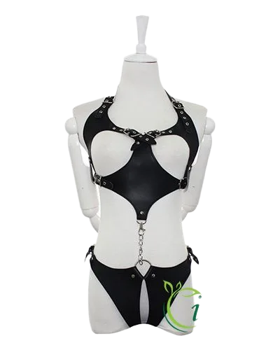 Sexy SM Lingerie with Handcuffs for Erotic Couple Fun