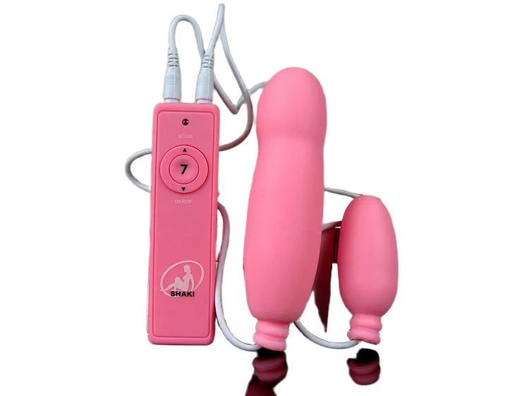 Shaki Double Silicone Love Eggs Soft Waterproof Vibrator