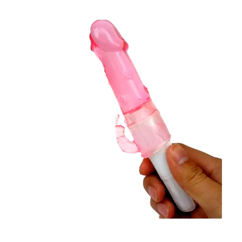 Shaki Transparent Single Battery Soft Silicone Dildo