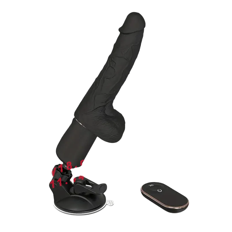 SHANDE Suction Base Multifunction Rotating Vibrating Dildo