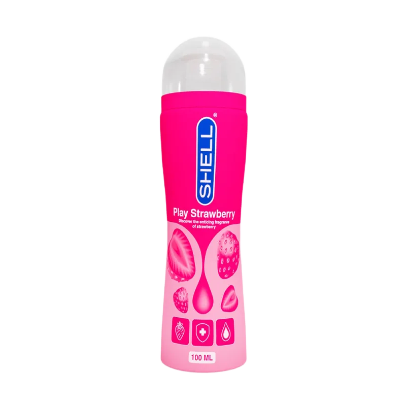 Shell Play Strawberry Flavored Water-Based Lubricant
