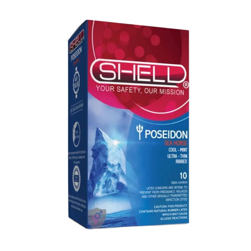 Shell Poseidon 10s Mint Flavored Delay Thin Condoms