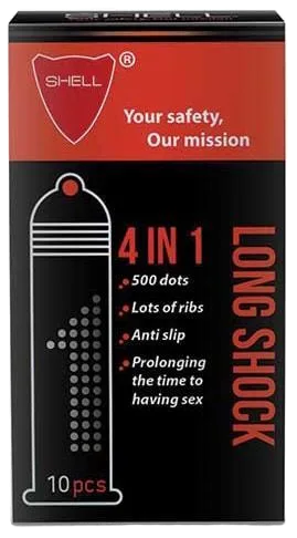 Shell Premium 4-in-1 Ultra Thin Strong Condoms