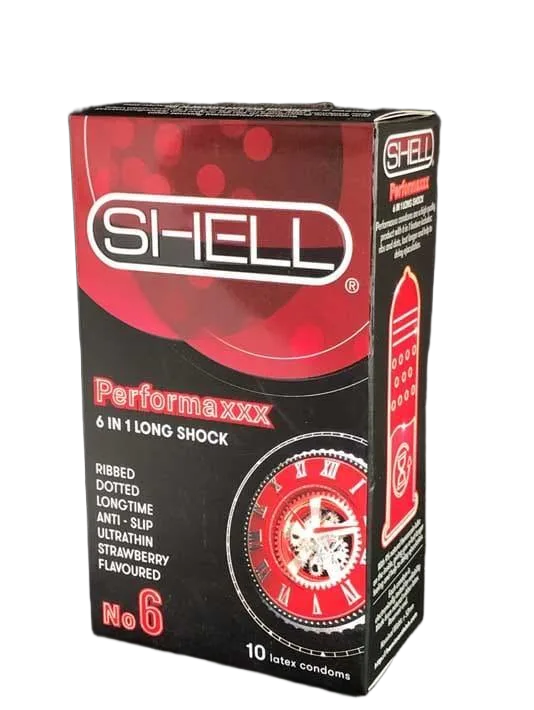 Shell Premium 6in1 Latex Condoms High Quality Safe Protection