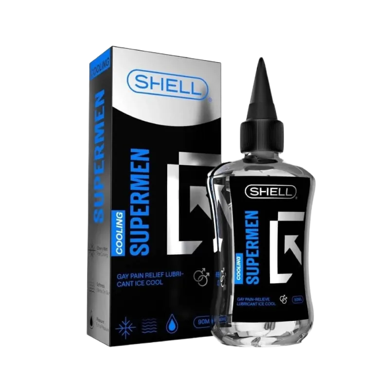 Shell Supermen Cooling Anal Lubricant 90ml Eases Painful Sex