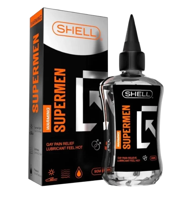 Shell Supermen Warming Silicone Lubricant 90ml Hot Sensation Gel
