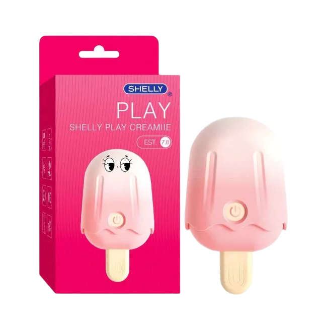 Shelly Play Creamiie Mini Suction Tongue Vibe Cute Ice Cream