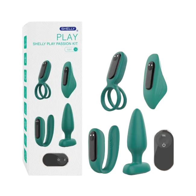Shelly Play Passion Kit 4pcs Intense Pleasure Couple’s Stimulation Set