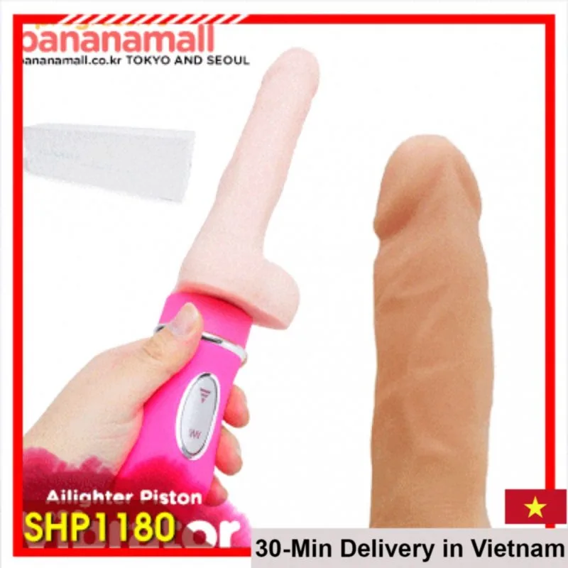 SHP1180 Auto Thrusting Heated Realistic Vibrator Toy