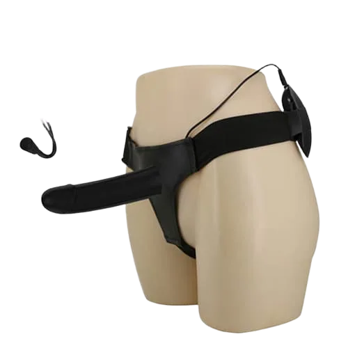 SHP1400 Hollow Strap-On Silicone 20 Frequency Vibrator