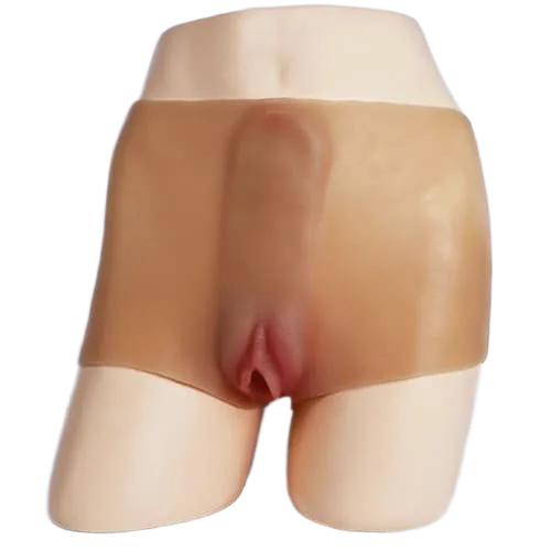 SHP1472 realistic strap-on dildo, 100% medical silicone, lifelike feel