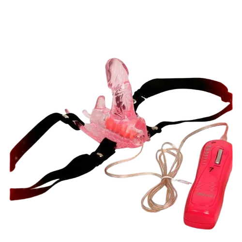SHP270 Butterfly Strap-On Silicone Realistic Male Dildo Vibrator
