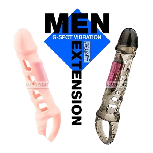 SHP430 Mesh Vibrating Sleeve With Strap Enhance Size