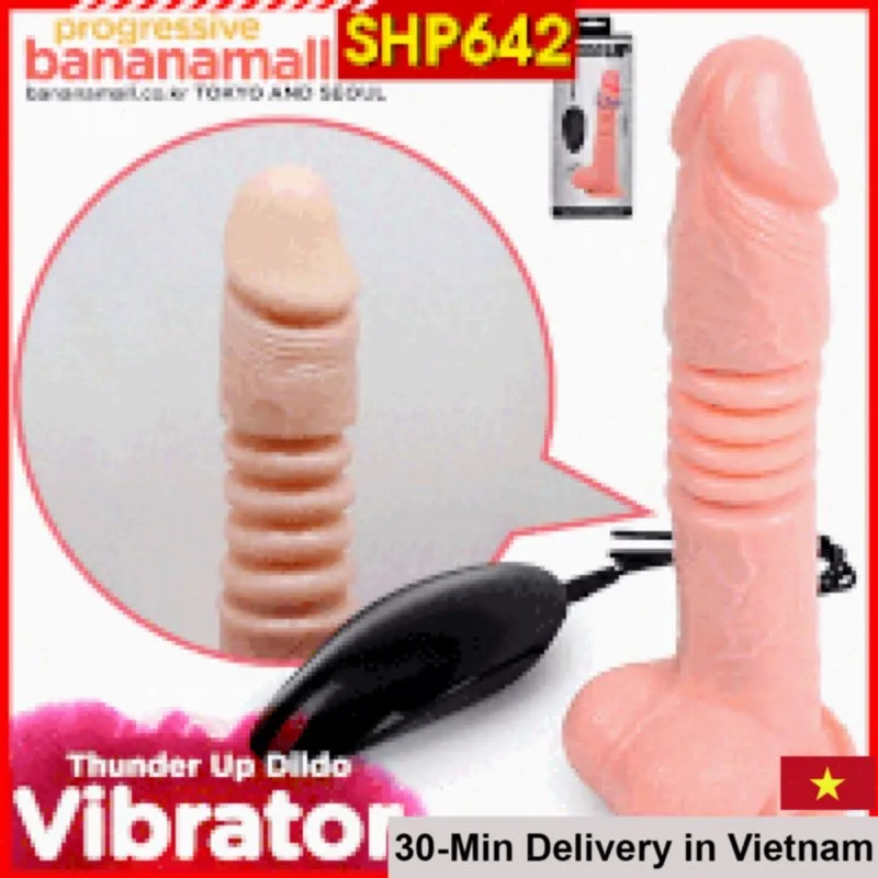SHP642 360° Motorized Rotating Vibrating Dildo – Real Feel