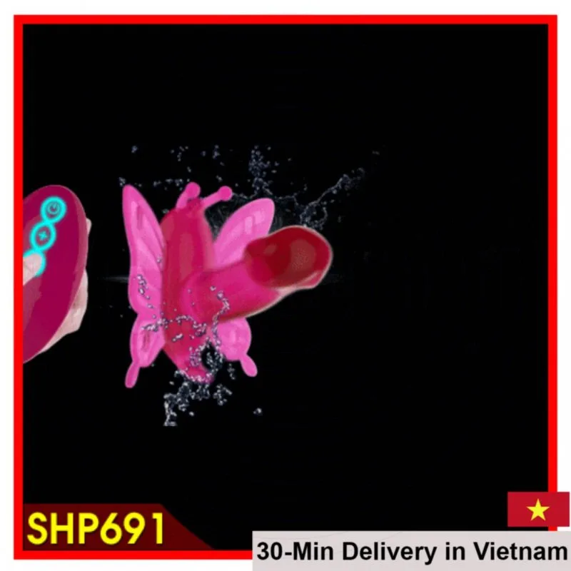 SHP691 Unique Butterfly Strap-On Vibrator Secure Fit