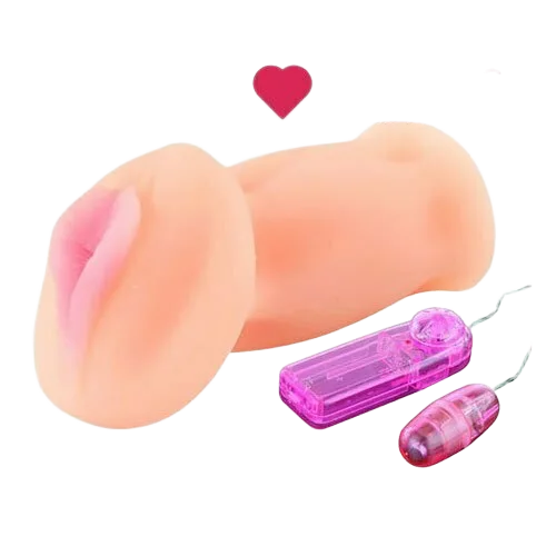SHP696 Silicone Vibrating Male Masturbator Toy with Remote
