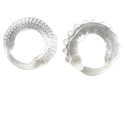 Silicone + ABS Penis Ring with Beads Spikes Waterproof Enhancer