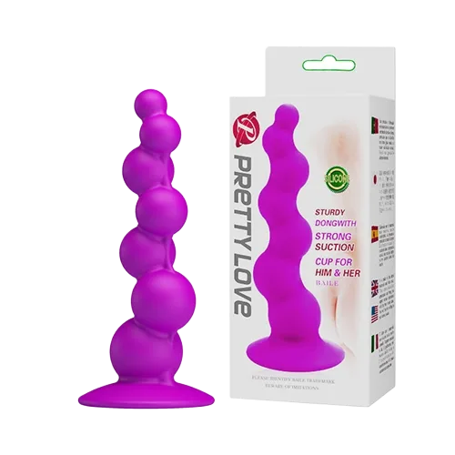 Silicone Anal G Spot Spiral Massage Wand Safe Adult Toy 15cm