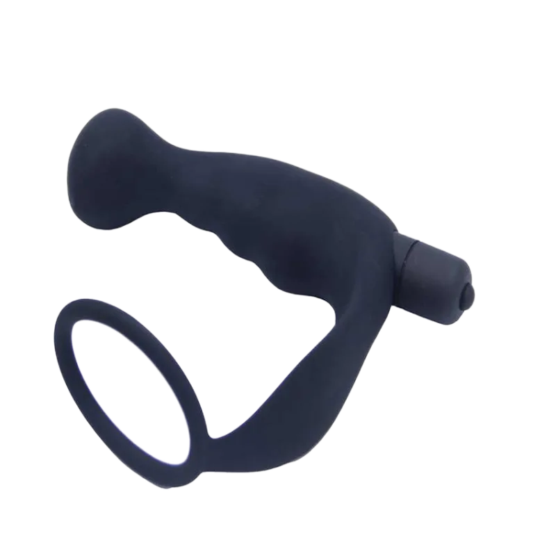 Silicone Anal Massager with Strap 10 Vibration Modes Comfortable Fit