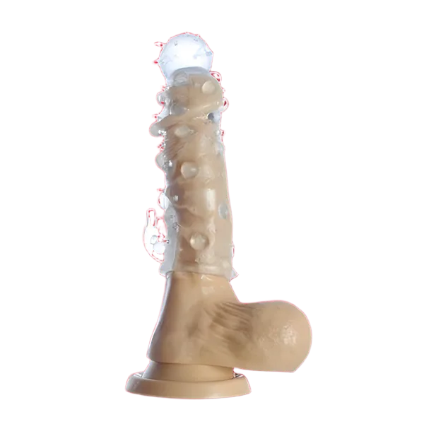Silicone Beaded Soft Penis Extension Condom