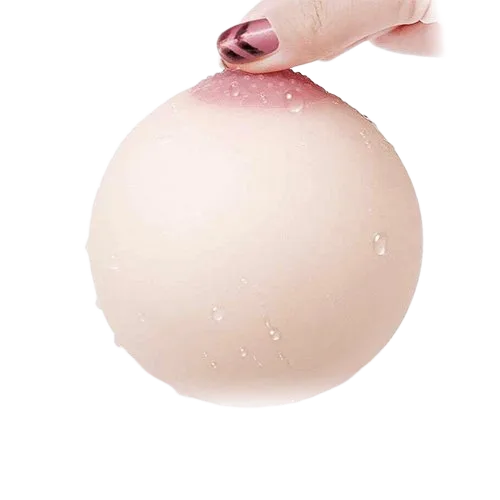 Silicone Breast-Shaped Masturbator Soft Realistic Male Toy