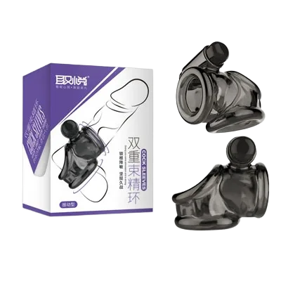 Silicone Cock Ring with Vibrations Enhance Erection Delay Ejaculation