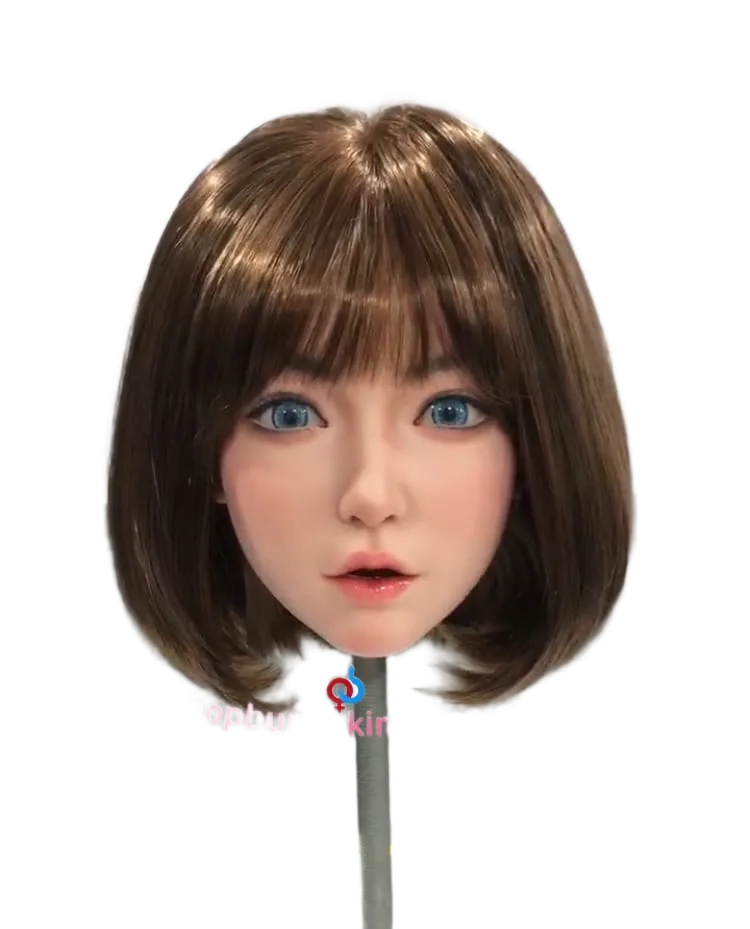 Silicone Doll Head Hair Implant Automatic Sucking Mouth