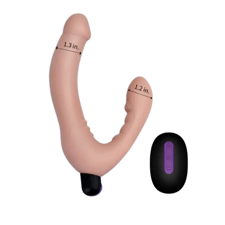 Silicone Double Ended Remote Control Vibrator