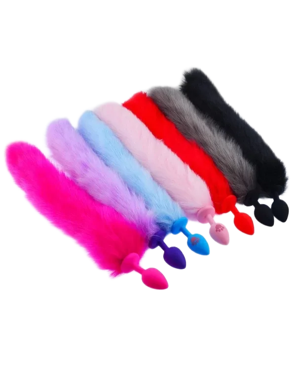 Silicone Fox Tail Anal Plug Sexy Cosplay Soft Tail