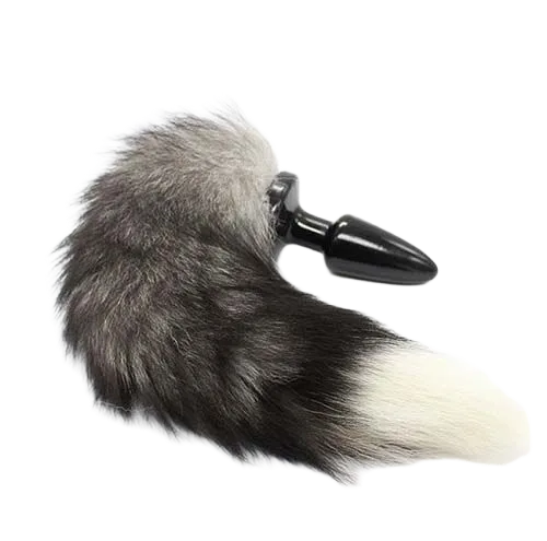 Silicone Fox Tail Anal Plug Stimulator Intense Pleasure Toy