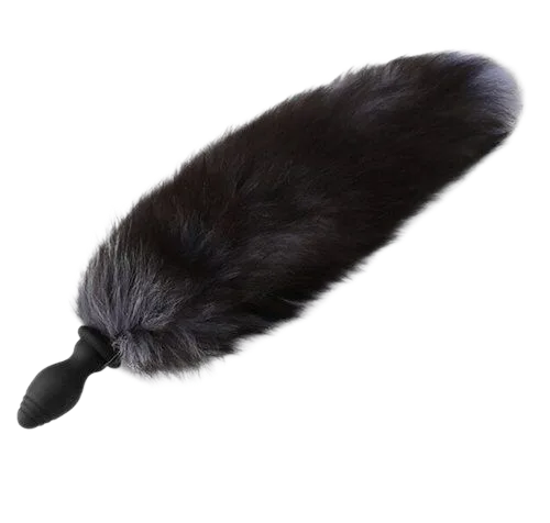Silicone Fox Tail Anal Vibrating Stimulator Cosplay
