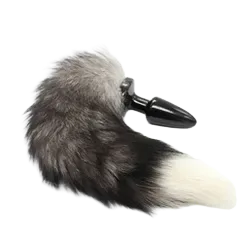 Silicone Fox Tail Vibrating BDSM Toy for Couples